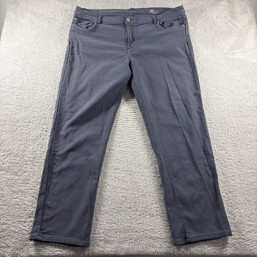 Faherty Men's Stretch Terry 5-Pocket Pant Navy Blue 42 Comfort Slacks
